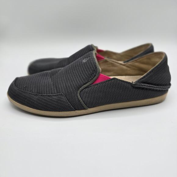 Olukai Waialua Mesh slip on loafers navy/pink shoes womans size 9 - Picture 4 of 11